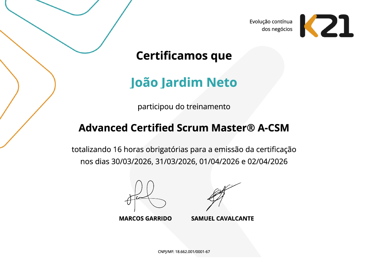 Certificado K21
